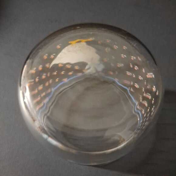 Libbey Country Goose Glass Tumbler 1980s Blue Bow Tulips 3 3/8" Vintage USA - Picture 14 of 14